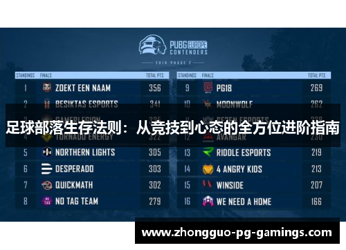 足球部落生存法则：从竞技到心态的全方位进阶指南